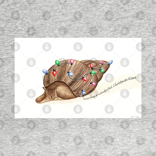 Giant African Land Snail Christmas by WolfySilver